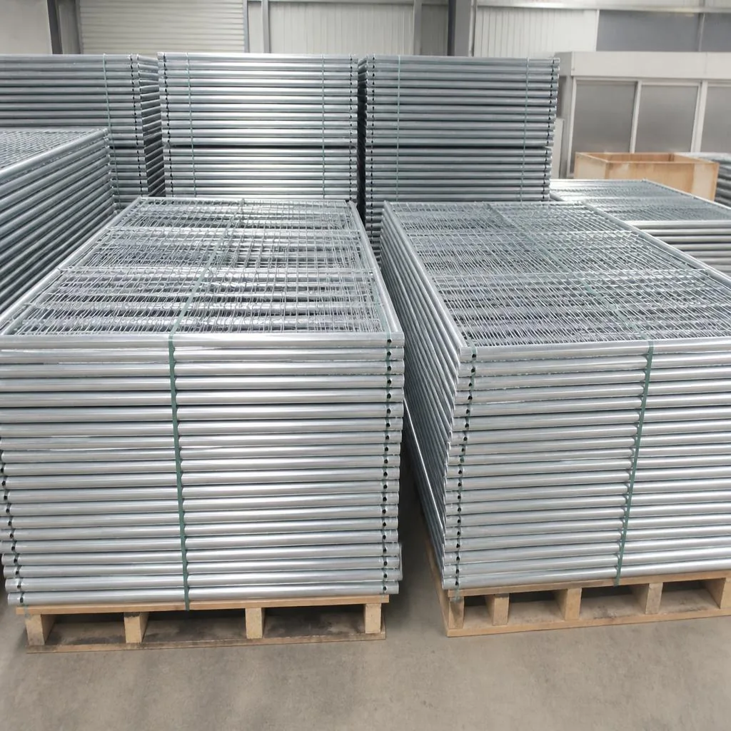 Anti-climb temporary fencing installed on a construction site