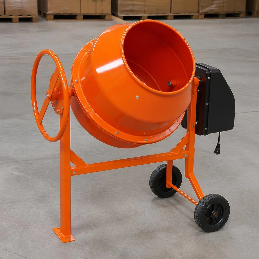 Cement mixer on a construction site